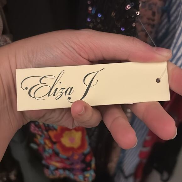 NWT Eliza J Sequin mini Dress with Feather Trim, 12 - Picture 12 of 12